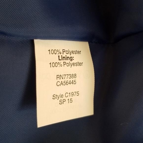 NWT! J. CREW Blue with Orange Printed Size 12 Dress - Picture 8 of 8